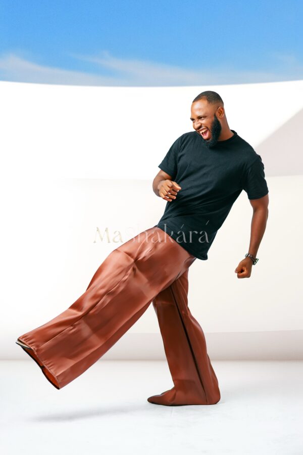 Liquid Brown Trouser - Image 3