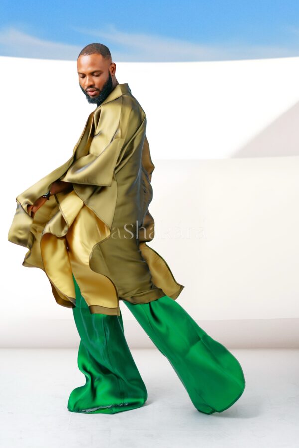 Liquid Green Trouser - Image 2